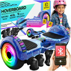 Giroskūteris - Hoverboard LED, Bluetooth, skaļruņi, 6.5 collu riteņi RETOO (E031-1)