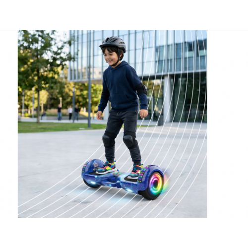 Giroskūteris - Hoverboard LED, Bluetooth, skaļruņi, 6.5 collu riteņi RETOO (E031-1)