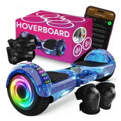 Giroskūteris - Hoverboard LED, Bluetooth, skaļruņi, 10 collu riteņi RETOO (E031-2)