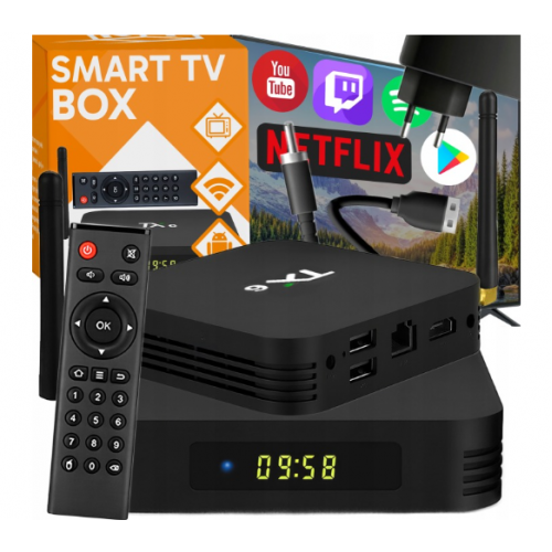 Smart TV Box TX6 Android 9 HDR TV Setup Kodi 4/32 GB (E128-1)