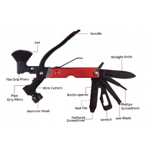 Multitools 17in1 daudzfunkciju cirvis (EB469)