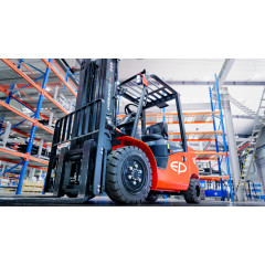 Akumulatoru darbināms iekrāvējs 3.5 t, 280 Ah, 80 V, kabīne ar sildītāju, miglas lukturi no EP-QUIPMENT (EFL353S)