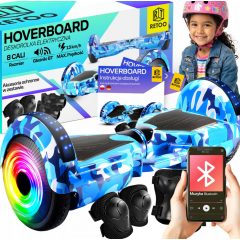 Гироскутер - hoverboard LED, Bluetooth, динамики, 8" от RETOO (ER033)
