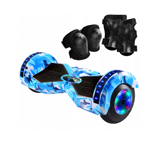 Giroskūteris - Hoverboard LED, Bluetooth, skaļruņi, 8 collu riteņi no RETOO (ER033)