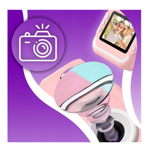 Mini termoprinteris ar fotoaparātu un kameru 3.0 PRO 48 MP FULL HD + 11 ruļļi no Drukus (ER1147)