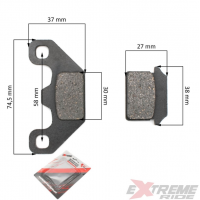 Задние торомозные колодки CROSS 110C (EVRTT-36)