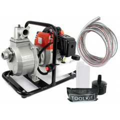 2 taktu benzīna ūdens sūknis - pumpis 1", 5.2 z.s. no Silvertools (WP10, 11310)