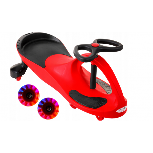 Funfit kids gravity ride-on ar izgaismojosiem gumijas led riteniem (FC2457)