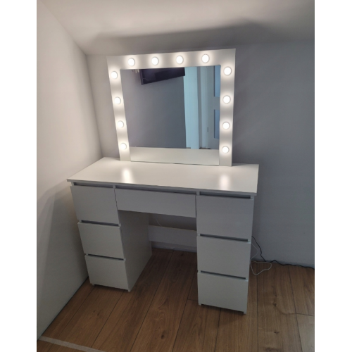 Косметический туалетный столик с подсветкой 90x40x135.6см от Funfit Home&Office (FC3915)