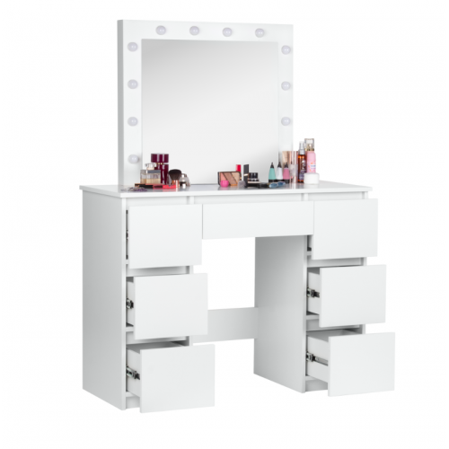 Косметический туалетный столик с подсветкой 90x40x135.6см от Funfit Home&Office (FC3915)
