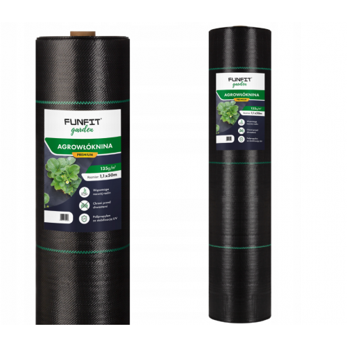 Agrotekstils / Agroplēve / dārza pārsegs pret nezālēm 135g/m 1,1x50m (FC4524)