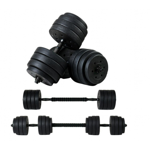 40 kg hanteļu komplekts, 4 vienā, ar rokturiem (FC4261)