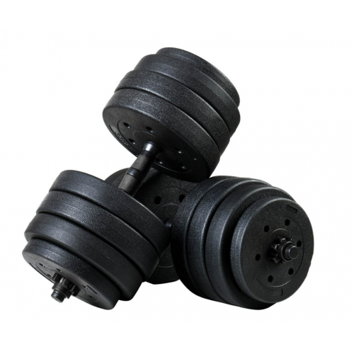 40 kg hanteļu komplekts, 4 vienā, ar rokturiem (FC4261)