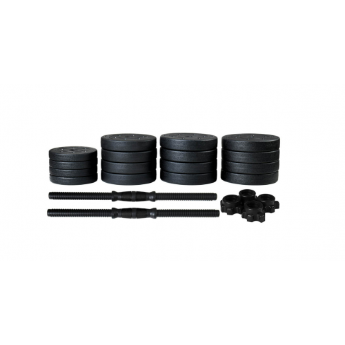 40 kg hanteļu komplekts, 4 vienā, ar rokturiem (FC4261)