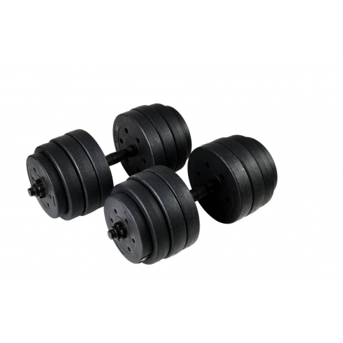 40 kg hanteļu komplekts, 4 vienā, ar rokturiem (FC4261)