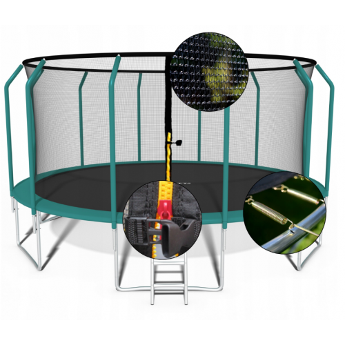 Садовый батут с лестницей и внутренней сеткой 490см - 16ft от FUNFIT (FC4471)