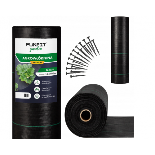 Agrotekstils / Agroplēve / dārza pārsegs pret nezālēm 135g/m 1,1x100m (FC4527)