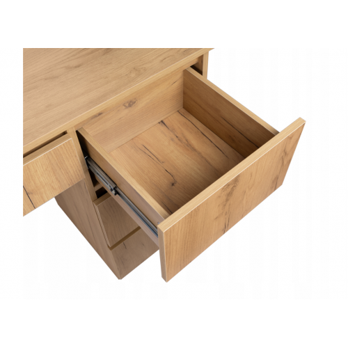 Kosmētikas galdiņš 90x135cm, 4 atvilktnes, spogulis ar retro LED apgaismojumu no FUNFIT (FC4544)