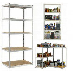 Metāla noliktavas plaukts garāžai 750 kg , 222x90x40 cm (FC4778)