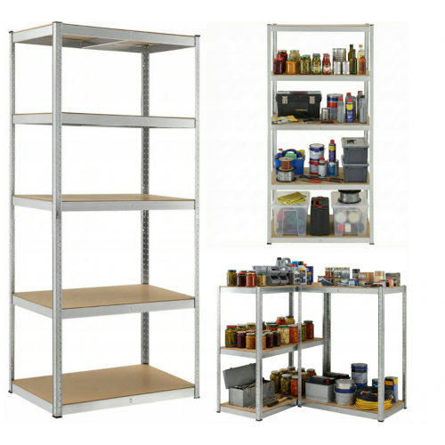 Metāla noliktavas plaukts garāžai 750 kg , 222x90x40 cm (FC4778)