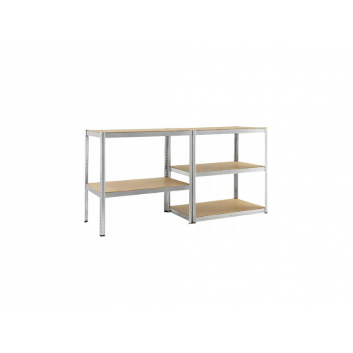 Metāla noliktavas plaukts garāžai 750 kg , 222x90x40 cm (FC4778)