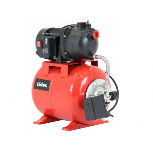Sūkņa hidrofora ar 19 litru tvertnes sūkni 800 W 3000 l/h 1,4–3 bar no Lider (FH8019)
