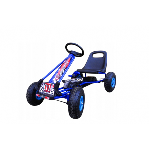 Pedāļu kartings līdz 30 kg, 26 cm, ar piepūšamiem riteņiem un rokas bremzi, R-sport (G1 gokarts)