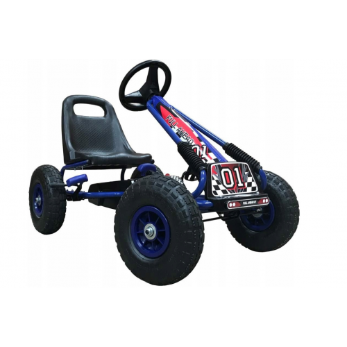 Pedāļu kartings līdz 30 kg, 26 cm, ar piepūšamiem riteņiem un rokas bremzi, R-sport (G1 gokarts)