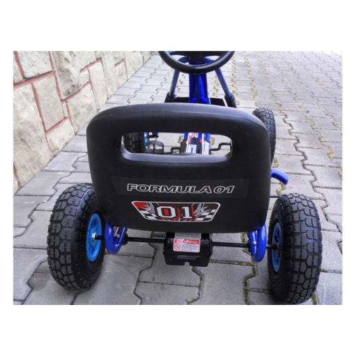 Pedāļu kartings līdz 30 kg, 26 cm, ar piepūšamiem riteņiem un rokas bremzi, R-sport (G1 gokarts)