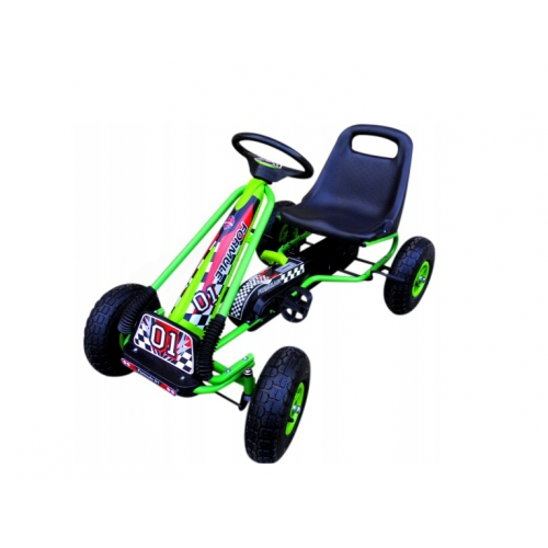 Pedāļu kartings līdz 30 kg, 26 cm, ar piepūšamiem riteņiem un rokas bremzi, R-sport (G1 gokarts)