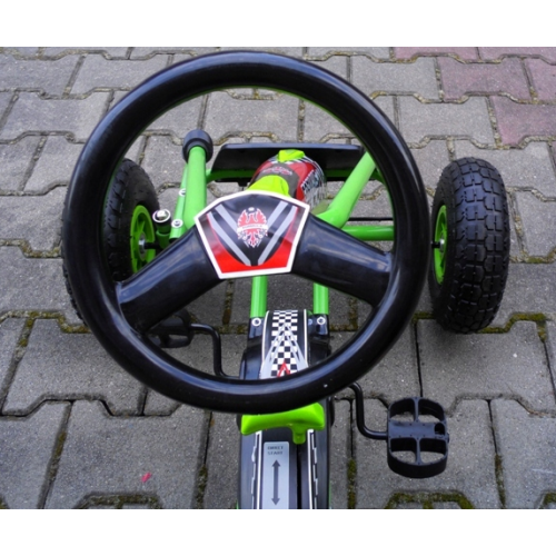 Pedāļu kartings līdz 30 kg, 26 cm, ar piepūšamiem riteņiem un rokas bremzi, R-sport (G1 gokarts)