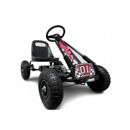 Pedāļu kartings līdz 30 kg, 26 cm, ar piepūšamiem riteņiem un rokas bremzi, R-sport (G1 gokarts)