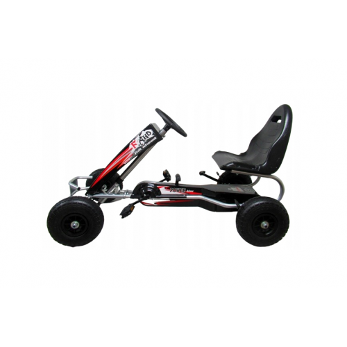 Pedāļu kartings līdz 50 kg, 26 cm, ar piepūšamiem riteņiem un rokas bremzi Gokarts (G5 gokarts) 