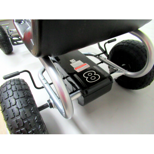 Pedāļu kartings līdz 50 kg, 26 cm, ar piepūšamiem riteņiem un rokas bremzi Gokarts (G5 gokarts) 
