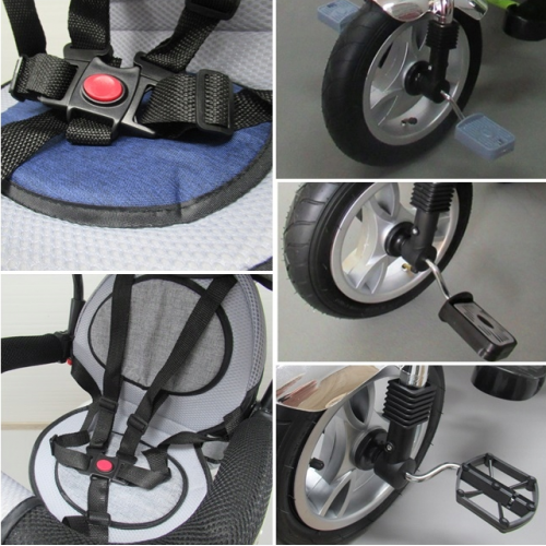 Bērnu trīsritenis - ratiņi līdz 25 kg, no 1 gada (T3)