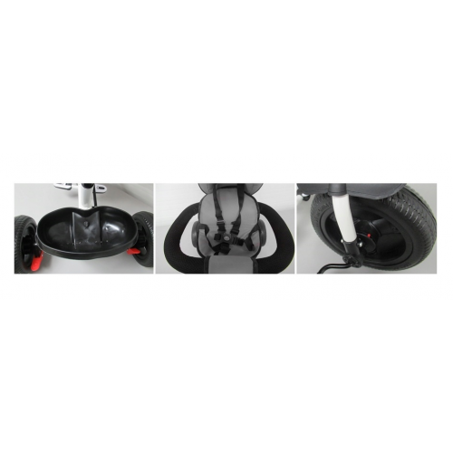 Bērnu trīsritenis - ratiņi līdz 25 kg, no 1 gada (T4)