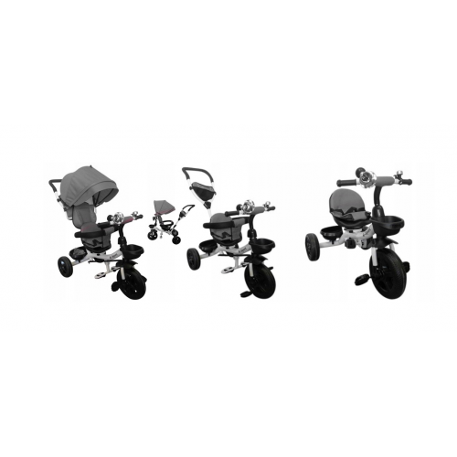 Bērnu trīsritenis - ratiņi līdz 25 kg, no 1 gada (T4)