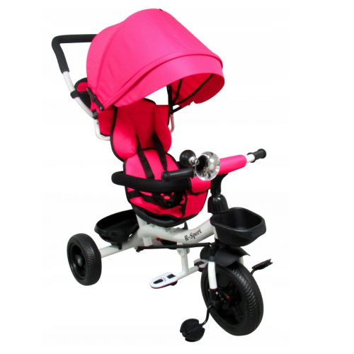 Bērnu trīsritenis - ratiņi līdz 25 kg, no 1 gada (T4)