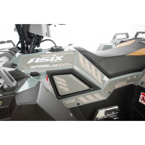 Benzīna kvadracikls ASIX Grizzly125, 125cc, 3+R , 8" (Elektriskais starts)