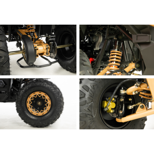 Benzīna kvadracikls ASIX Grizzly125, 125cc, 1+R , 8" (Elektriskais starts)