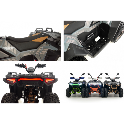 Benzīna kvadracikls ASIX Grizzly125, 125cc, 1+R , 8" (Elektriskais starts)