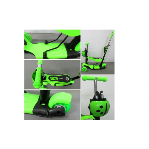 Sportisks trīsriteņu bērnu līdzsvara skrejritenis 5IN1 līdz 25 kg (H3)