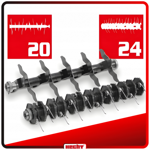 Elektriskais aerators-skarifikators 2IN1, 2000W, divi veltņi (HECHT 1948)