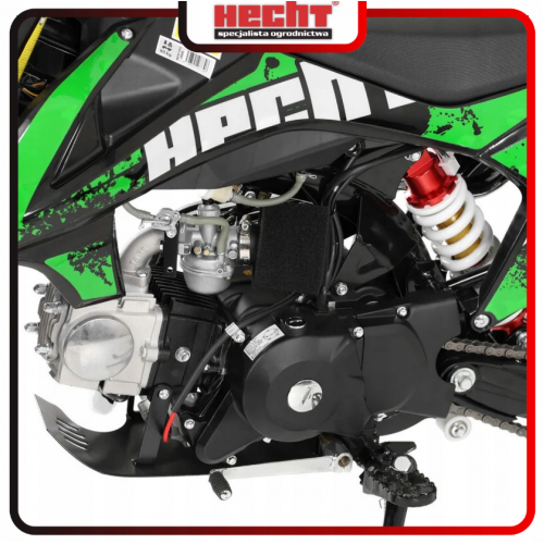 Bērnu benzīna motocikls 4T, 125 cm3, 8.1 ZS, 14" no HECHT (HECHT 51125green)