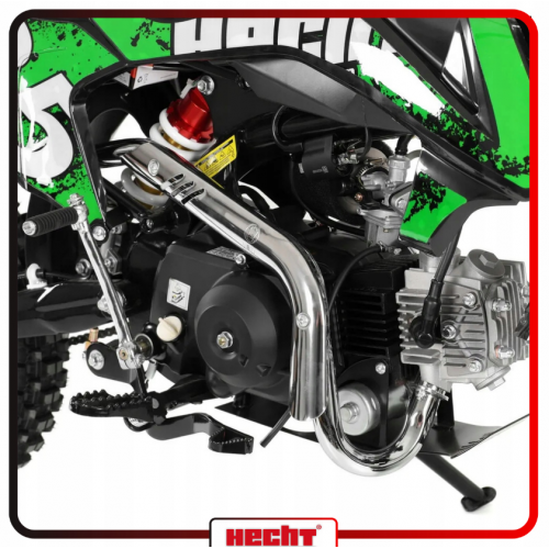 Bērnu benzīna motocikls 4T, 125 cm3, 8.1 ZS, 14" no HECHT (HECHT 51125green)