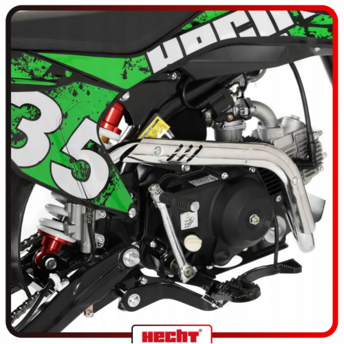 Bērnu benzīna motocikls 4T, 125 cm3, 8.1 ZS, 14" no HECHT (HECHT 51125green)