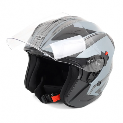 Atvērtā tipa motocikla, motorollera ķivere ar vizieri no Hecht (HECHT 52627)