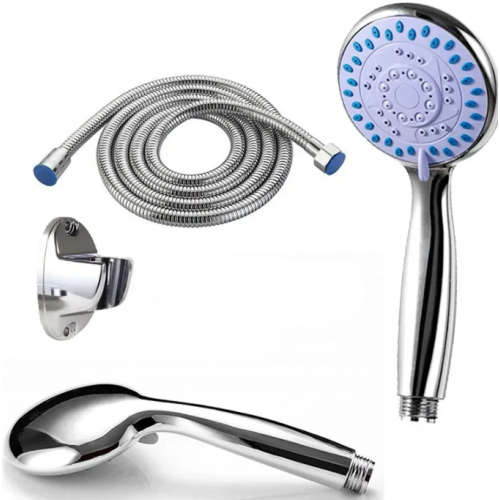 Dušas komplekts, dušas galva, dušas regulēšana, šļūtene, turētājs (HN1130)