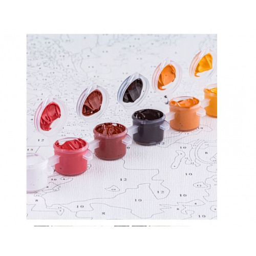 Gleznošana pēc skaitļiem gleznošana bērniem komplekts 47×58 HN2607