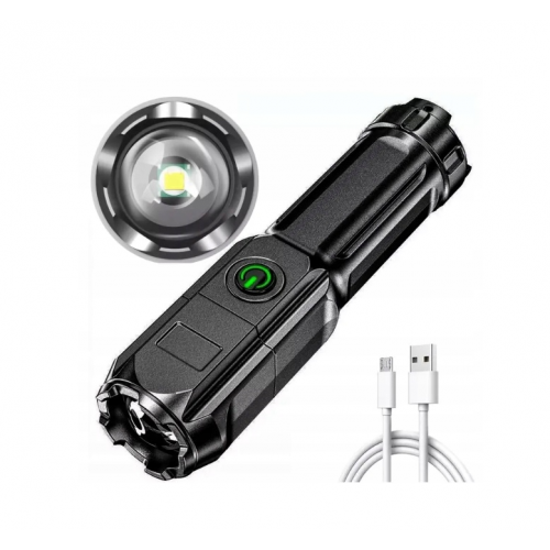 LED XPE фонарик 5w, 400mAh, IPX-6 с функцией zoom от Genetix System (HN2799)